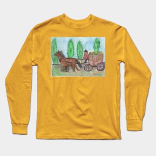 Horse-Drawn Carriage Long Sleeve T-Shirt